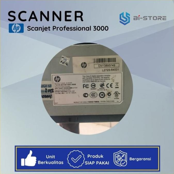 Scanner F4 Hp Scanjet Pro 3000 Bisa Folio F4 Dan Speed Hingga 20 Ppm New Stok