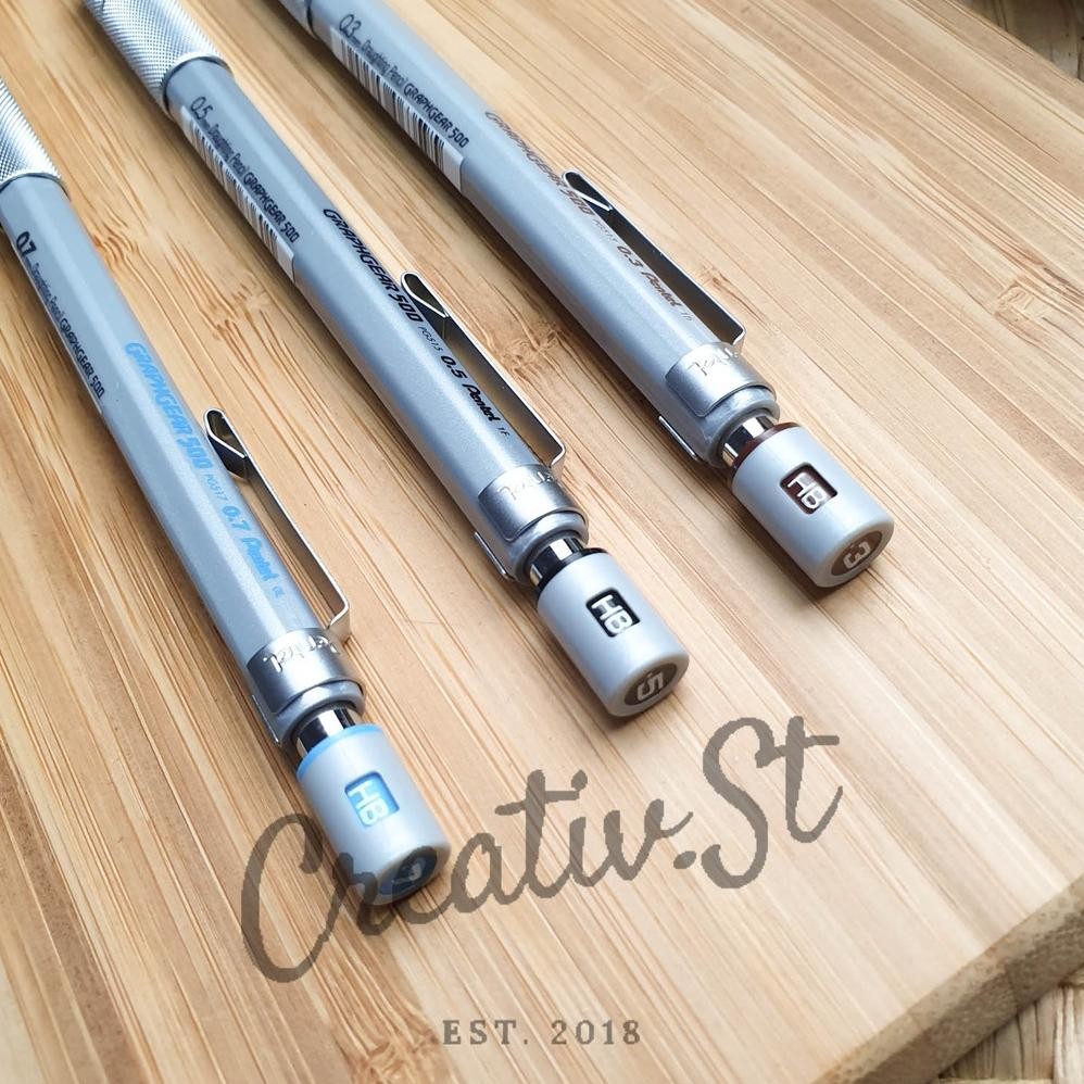 

PENTEL Graph Gear 500 1000 Mechanical Pencil Pg51 Pg1015A Graphgear Pensil Mekanik