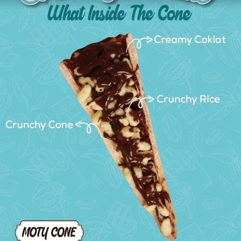 

Wafer Cone Snack Cone Moty 2 Pilihan Rasa 1 Pack Isi 22 Pcs Exp 2026