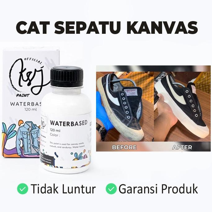Cat Sepatu Kanvas, Cat Sepatu Suede Nubuck, Cat Kain Anti Luntur | KSJ Paint Waterbased