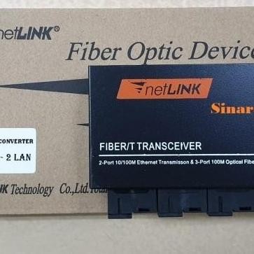 Netlink Ethernet Fiber Switch Converter 8Fo/6Fo/4Fo/3Fo/2Fo-2Lan New Stok