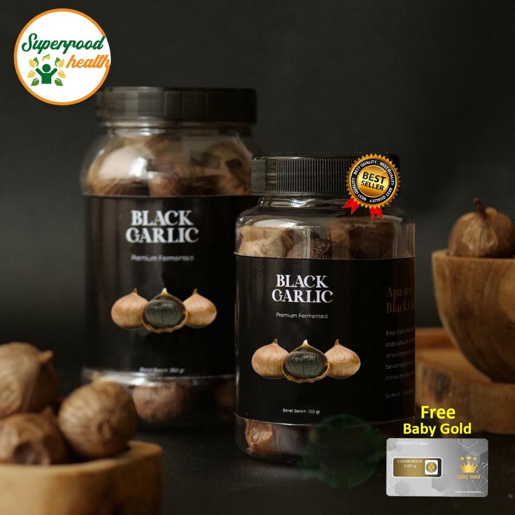 

BLACK GARLIC 250 Gram / BAWANG HITAM TUNGGAL FREE EMAS MINI SUPERFOOD SOLO BLACK
