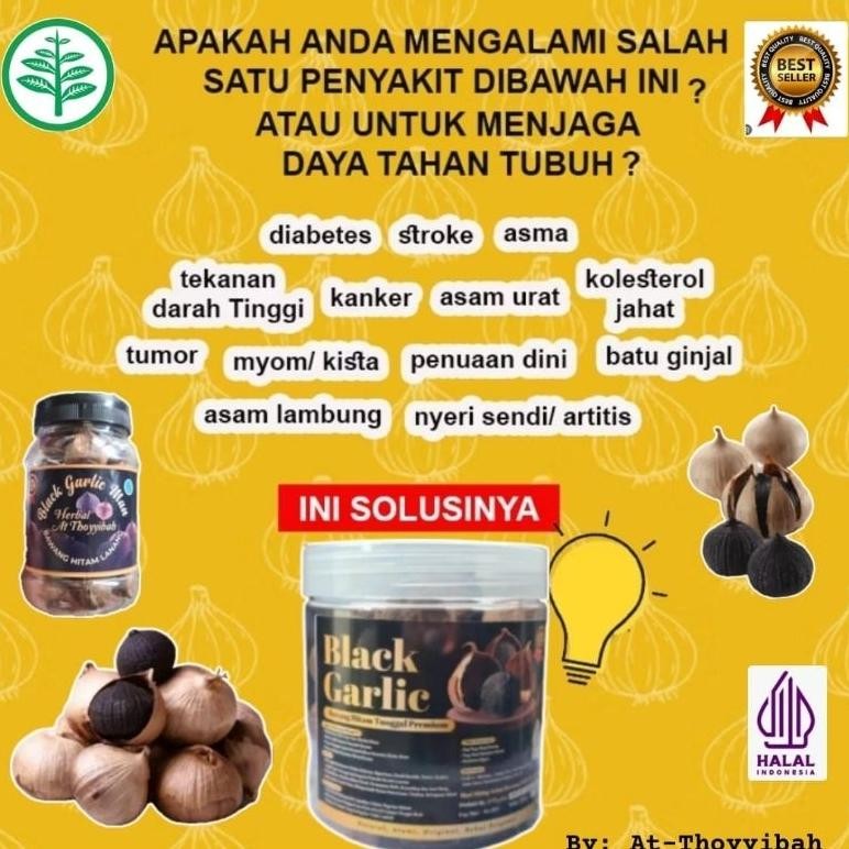 

Black Garlic / Bawang Hitam Lanang Super Premium kemasan 200 gr