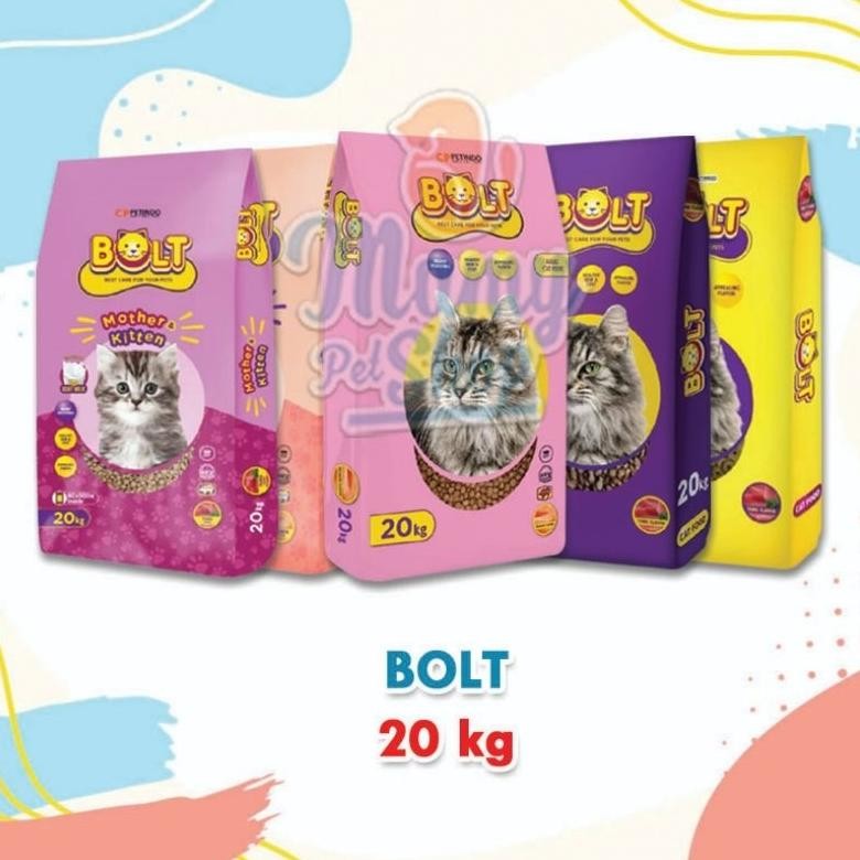 TERMURAH Bolt 20 Kg Pakan Kucing 3 Varian Siap kirim