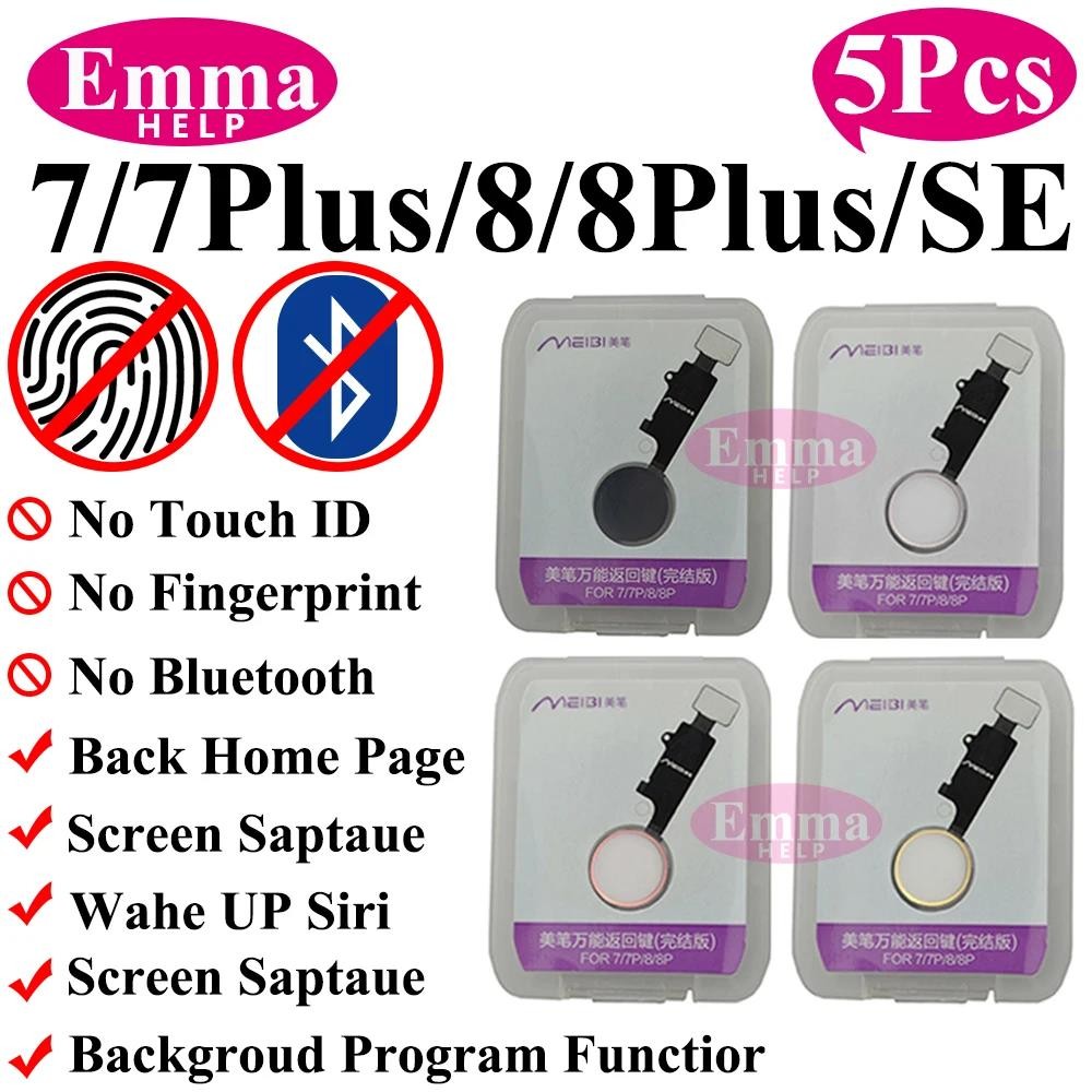 

Emmahelp kabel fleksibel tombol rumah 5pcs untuk iphone 7 8 plus se 6 6s menu universal mengembalika