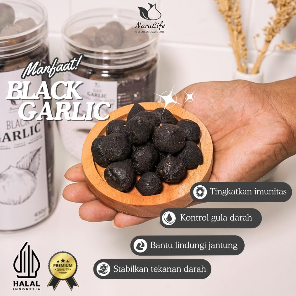 

Narulife Black Garlic Solo (Bawang Hitam KUPAS) 250gr | 100% PREMIUM