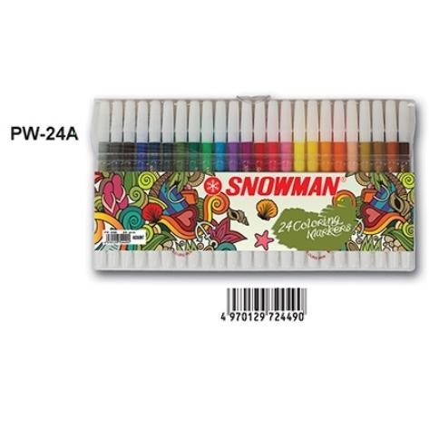 

SPIDOL SNOWMAN 24 Set WARNA WARNI PASTEL PW-24A MARKER PW 24A MURAH AWET GROSIR ATK ECERAN SEKOLAH ALAT TULIS GAMBAR KANTOR