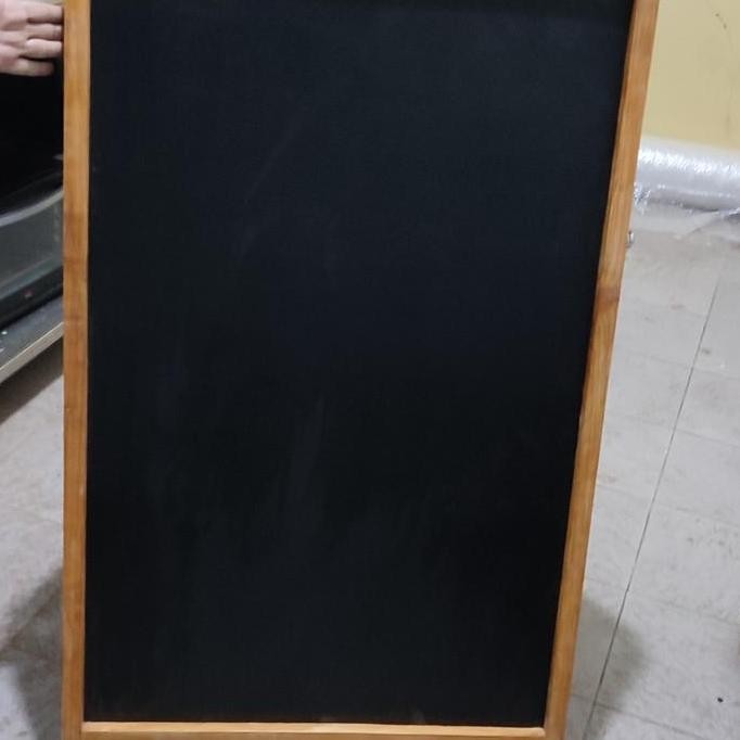 

papan tulis kapur blackboard 2 muka standing lm