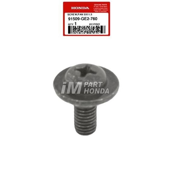 91509-Ge2-760 Baut Tebeng Leksil Cover Ada Bos Bos An Screw Pan 5X11.5