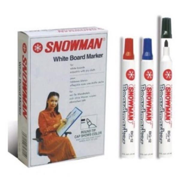 

( 12 pcs ) Spidol White Board BG12 BG-12 Snowman