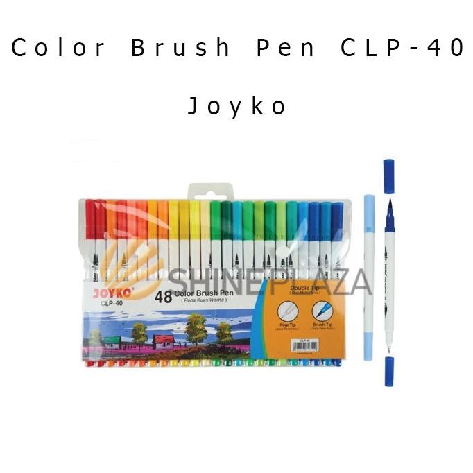 

Color Brush Pen Joyko 48 Colors CLP-40 Pena Spidol Kuas Warna