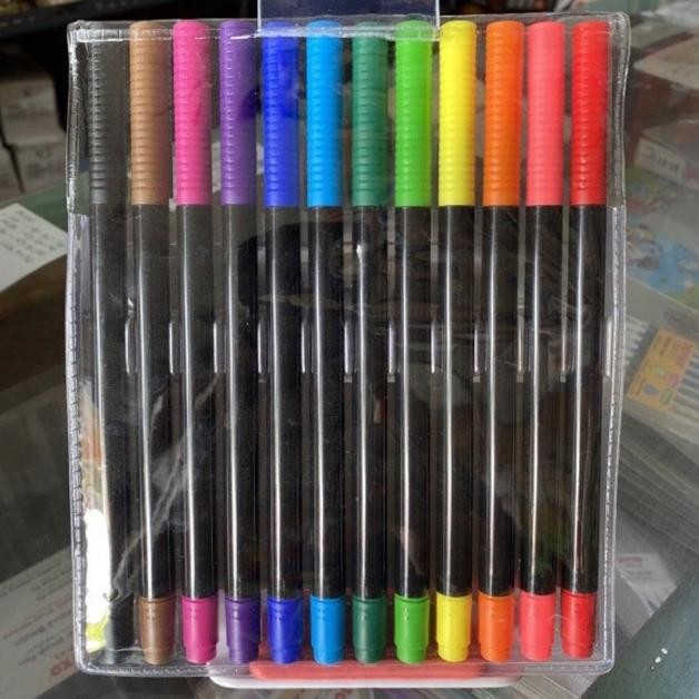 

Joyko Super Brush Pen 12 Color + Fine tip ( 2 in 1 ) Clp-13 Clp13