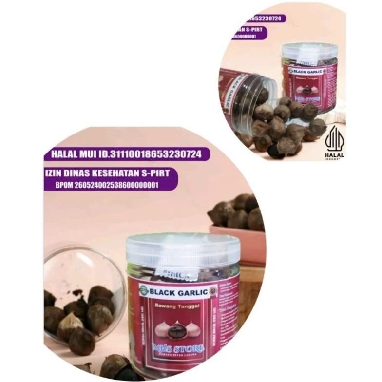 

BAWANG PUTIH HITAM TUNGGAL 1000 GR -BAWANG HITAM LANANG -BLACK GARLIC