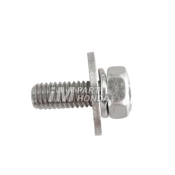 93404-0601200 Baut 10 Dek Lantai Kanan Kiri Bolt Washer 6X12 Stainless Beat Scoopy Spacy Vario 110 1
