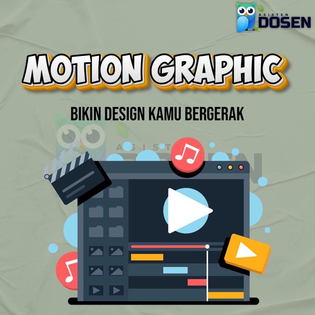 

Motion Graphics | Grafis Gerak | Infografis | Logo | Tipografi | Animasi loop | User interface animation | Animasi Ikon
