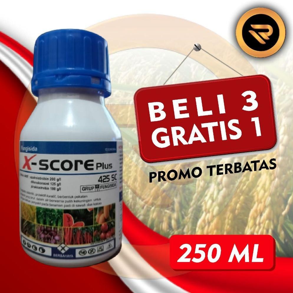 Fungisida X -Score Plus 475SC 250ml AZOKSISTROBIN DIFENOKONAZOL PACLOBUTRAZOL Grosir AMISTARTOP