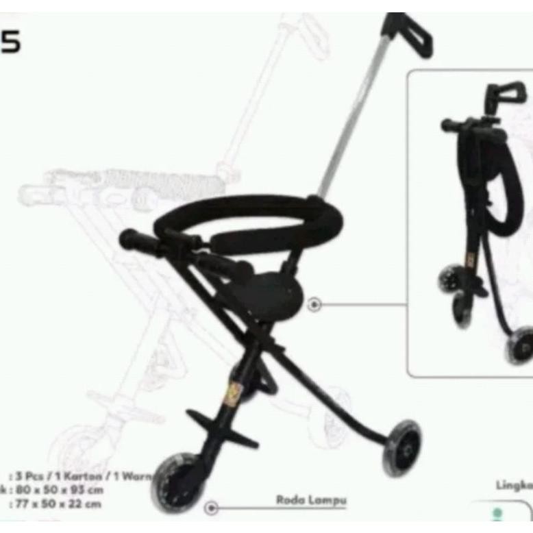 stroller sepeda anak dorongan bayi modern dorongan bayi lipat AST