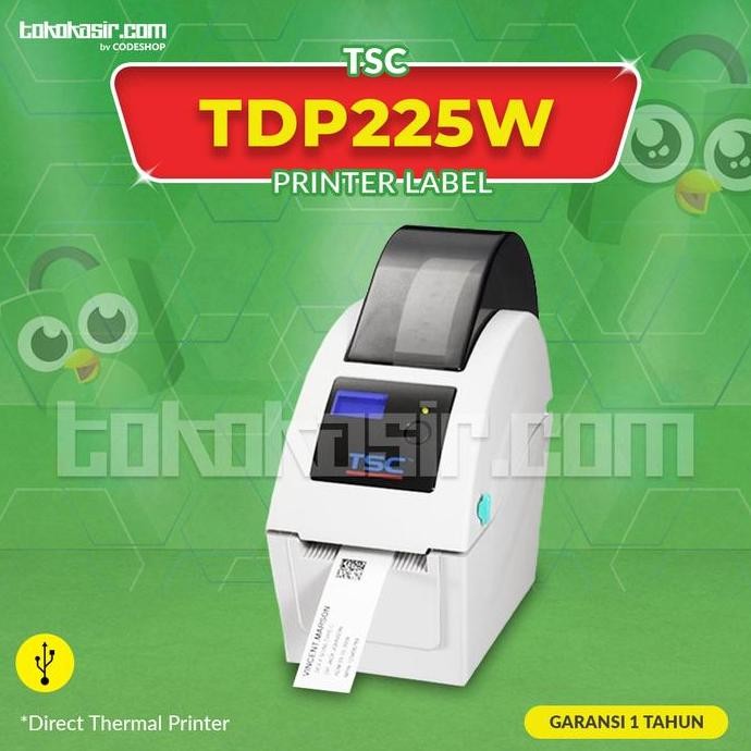 Bar Printer Tsc-Tdp 225 | Tsc Tdp-225 Pencetak Gelang Pasien Label New Stok