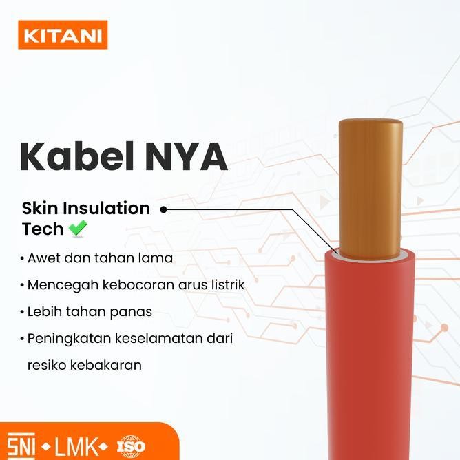 KITANI - NYA 1.5 MM - 50 METER - KABEL TEMBAGA KAWAT