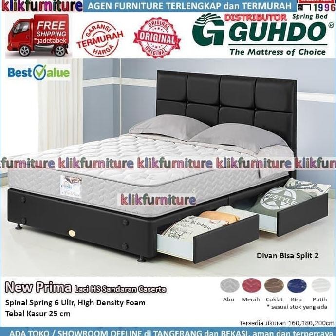 Divan Laci Hs+Sandaran Caserta (180X200 Cm) Guhdo Springbed
