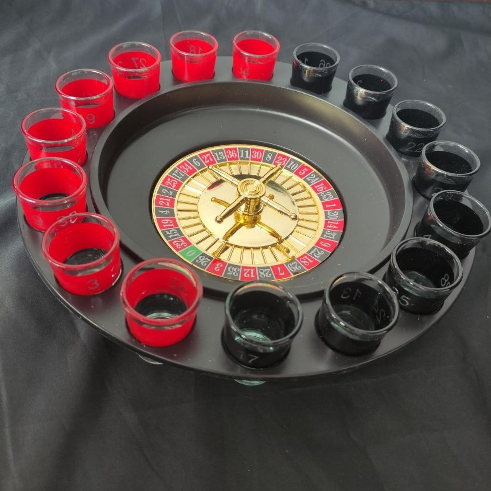 Permainan Game Toys Drinking Rolet Roulette Pesta Party Set