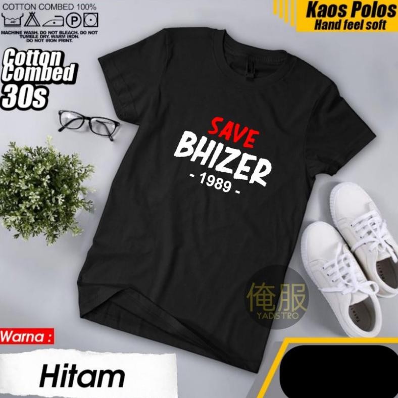 Promo Kaos Save Bhizer 89 Baju Bhizer 1989 Baju Katak Bhizer Bhipuri Kaos Pria