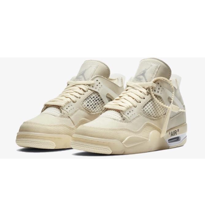 Sepatu Air Jordan Retro 4 Off White Sail