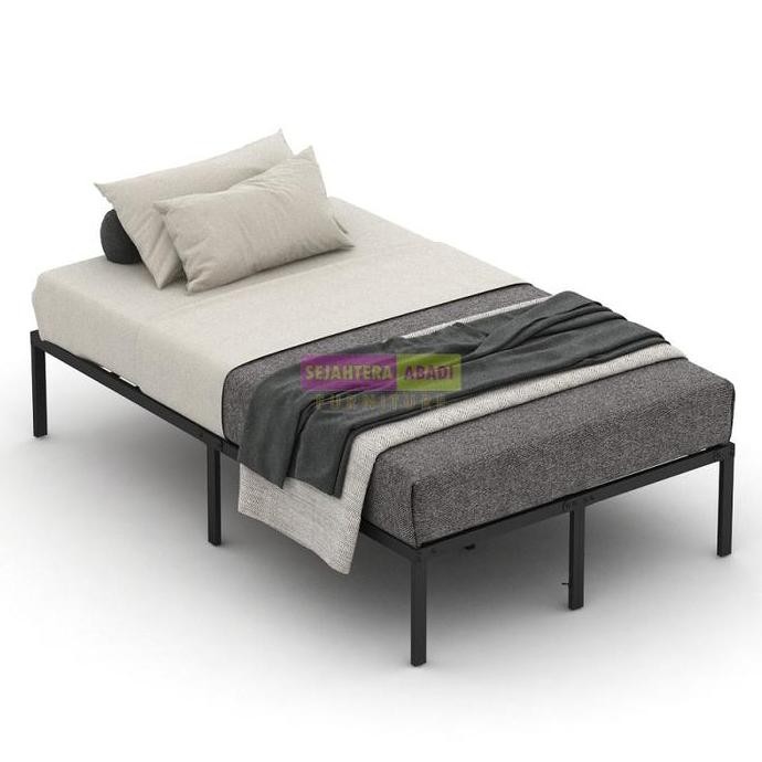 Ranjang Besi, Tempat Tidur Besi, Divan Besi, Dipan, Metal Bed Dasar Mbd Pirasi Knockdown System Mini