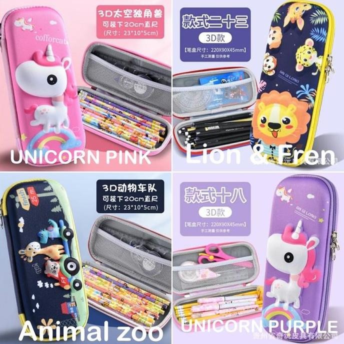 

TEMPAT KOTAK PENSIL SMIGGLE 3D ANAK KIDS PENCIL CASE UNICORN ROCKET PS