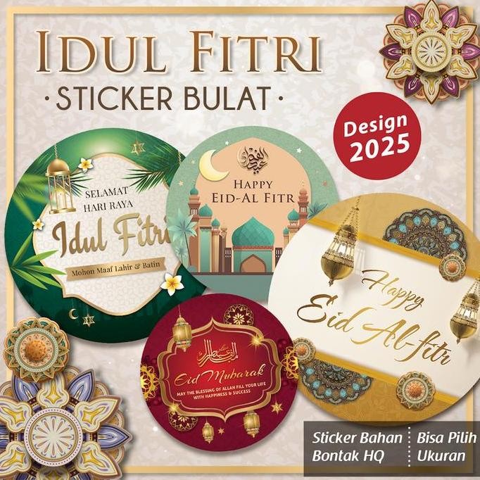 

BRG BARU [Isi 72-150] Sticker Idul Fitri/ Sticker Lebaran/ Sticker Bulat