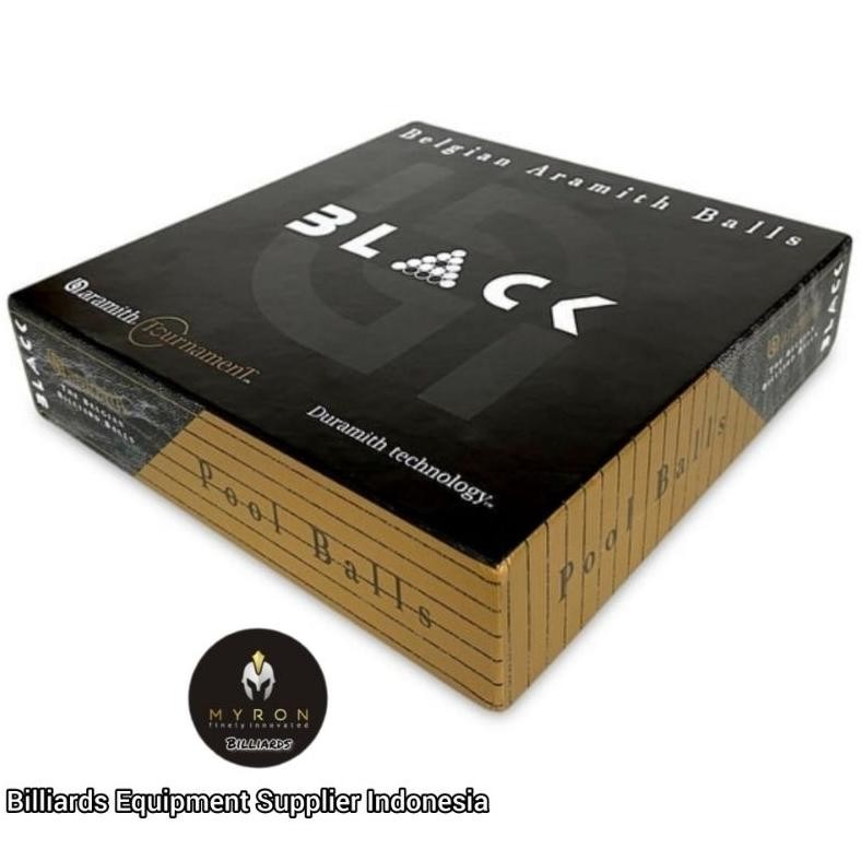 Bola Billiard Aramith Tournament Black TV Ball Set