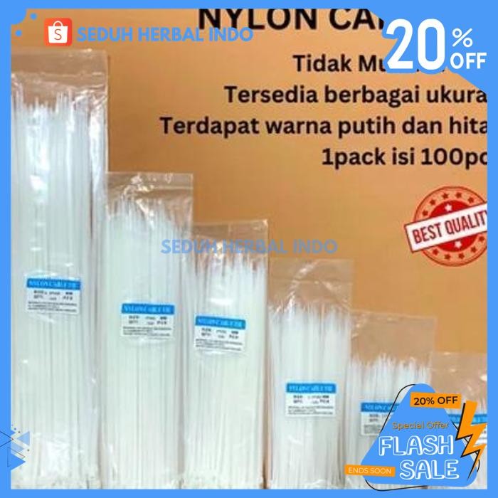 

KABEL TIES CABLE TIES KABEL TIS CABLE TIE KLIP 100 150 200 300 ISI 100 BEST PRODUCT