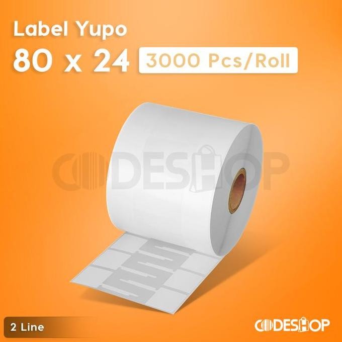 

JUAL PROMO LABEL BARCODE BAHAN YUPO UKURAN 80X24 MM ISI 3.000