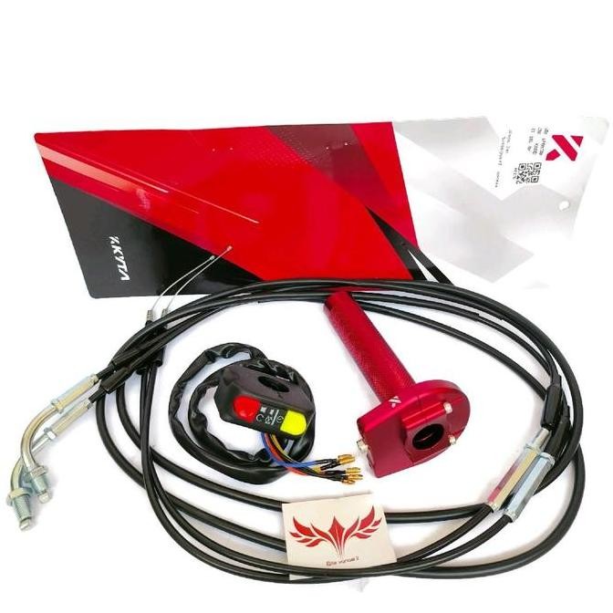 Gas Spontan KTC KYTACO 2 Kabel 190cm + Saklar PnP Original NMAX PCX AEROX ADV BEAT VARIO MIO