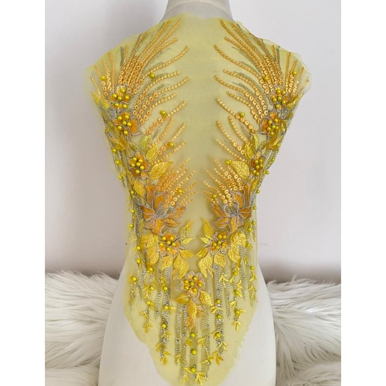 Special Renda Tempel/ Renda Sepasang / Patch Renda/ Bordir Mewah Ni-22