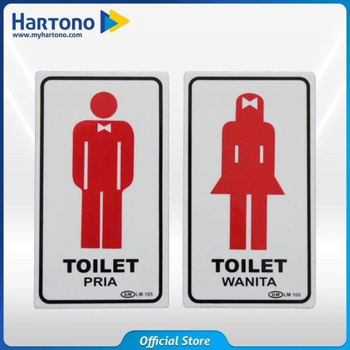 

HRG DISKON GM LABEL TOILET PRIA/WANITA TO-PW-MED