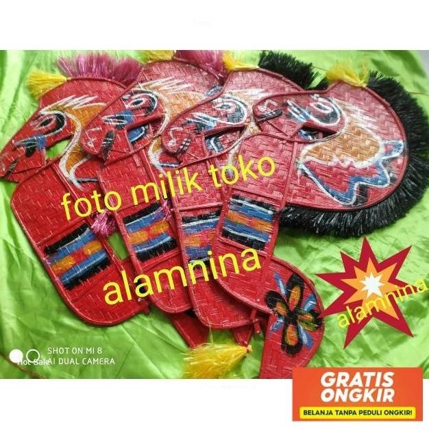 Kuda Lumping Jaranan Bambu Rambut Rafia Stok