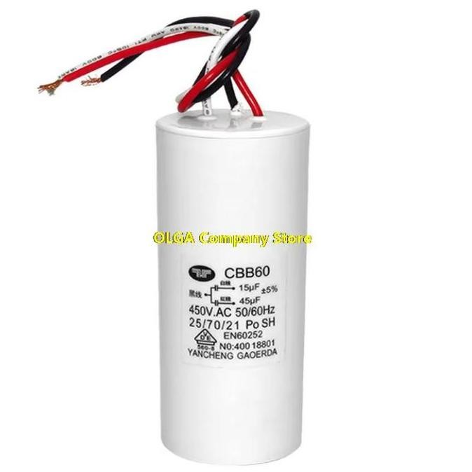 Promo Capacitor Cbb60 C1 16.5 Mf  C2 3.5 Mf  450 Vac