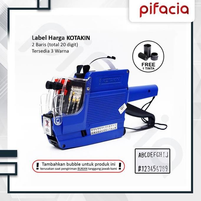 

HOT PROMO PIFACIA Alat Label Harga Price Labeller Tembak Kertas Sticker Display Toko
