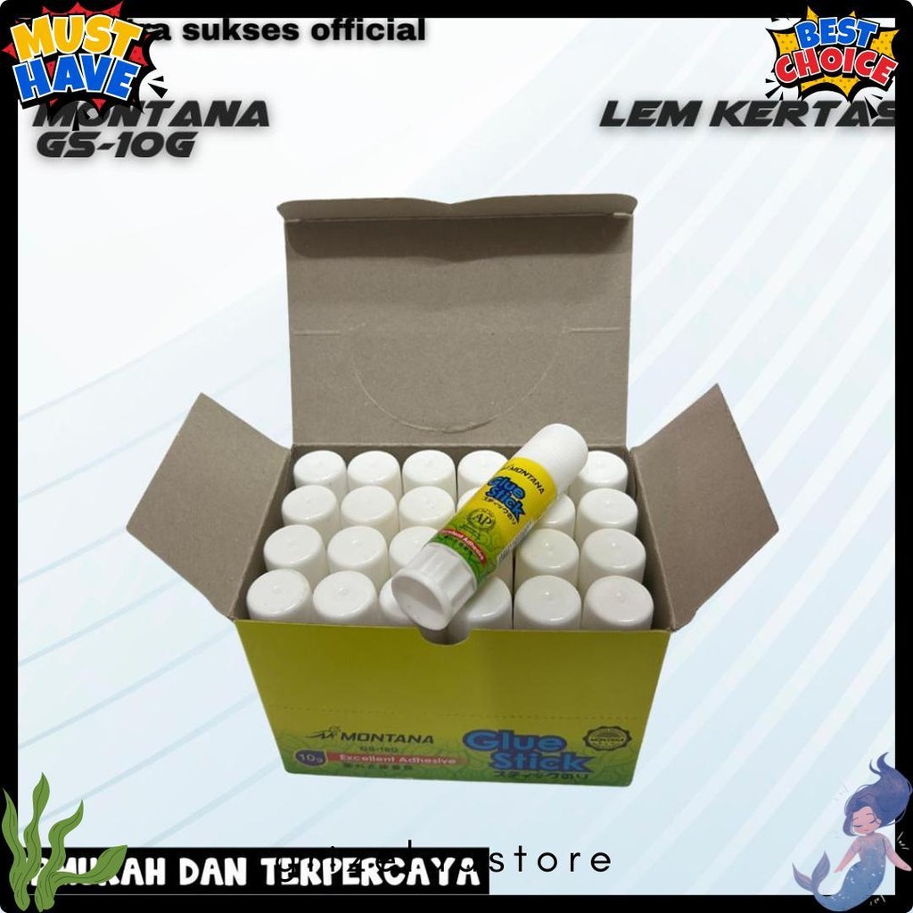 

Glue Stick Montana 10G 1Pack (24 Pcs) Original Terlaris! Produk Ini Banyak Dicari