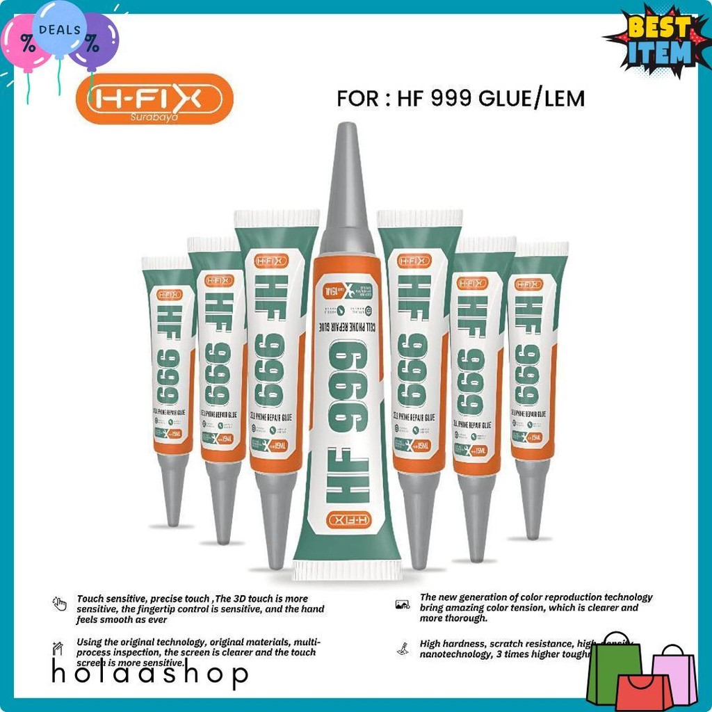 

H-Fix Lem Lcd Backdoor Backglass Iphone Lem Anti Air 15 Ml Diskon