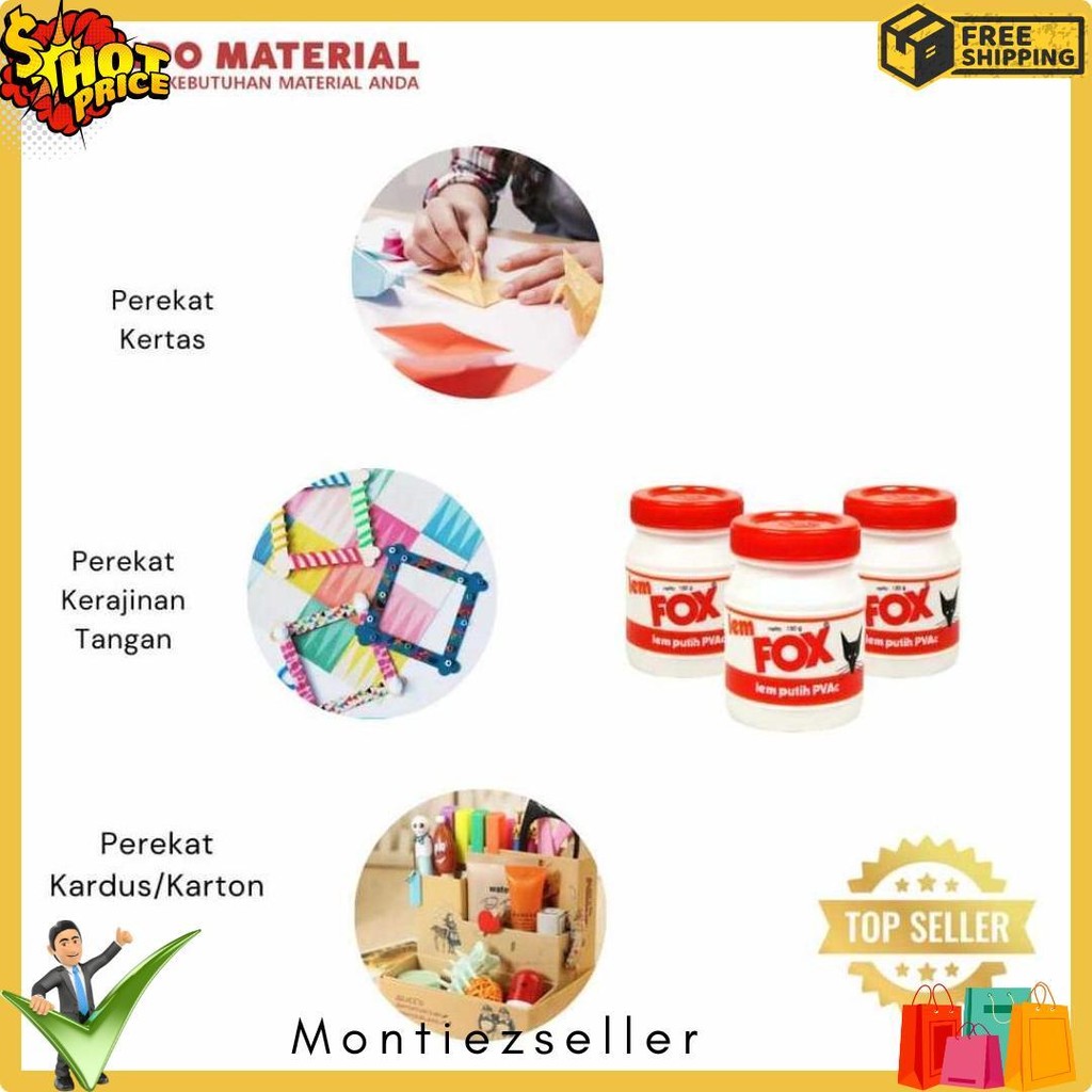 

Paket Hemat Lem Botol 150 Gr Setengah Lusin | Lem Kertas Atk Diskon