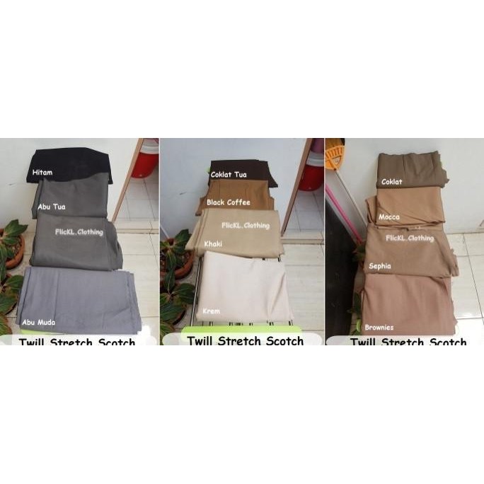 (Allthebest) Kain Twill Melar Twill Scotch Kain Chino Melar Twill Stretch Bratatex