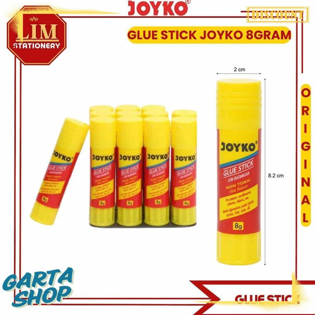 

Joyko Glue Stick 8 Gram Original Aman Diskon