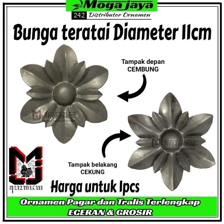 Promo Cod Bunga Teratai Besi Plat Hiasan Tralis Pintu Pagar .