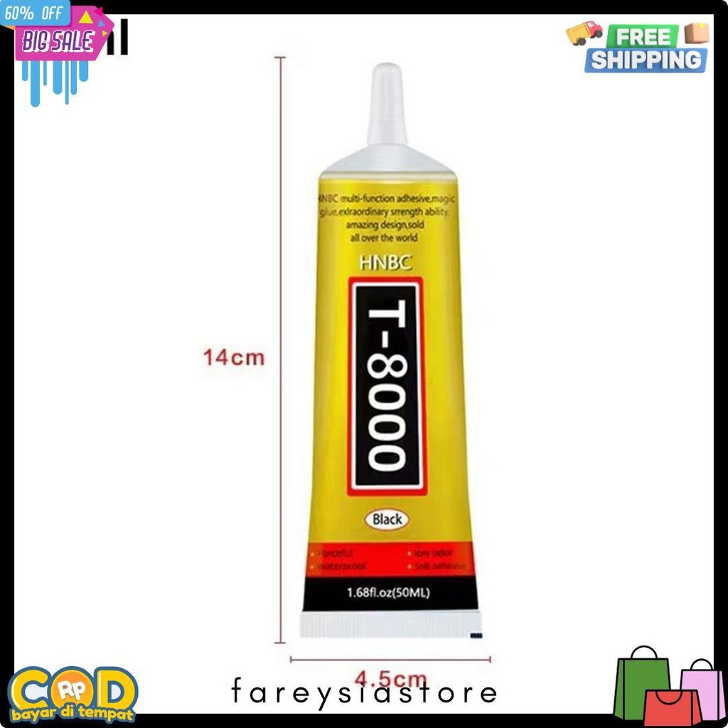 

15Ml/50Ml Lem T8000 Lem Lcd / Lem Touchscreen / Lem Handphone / Lem Bening Diskon