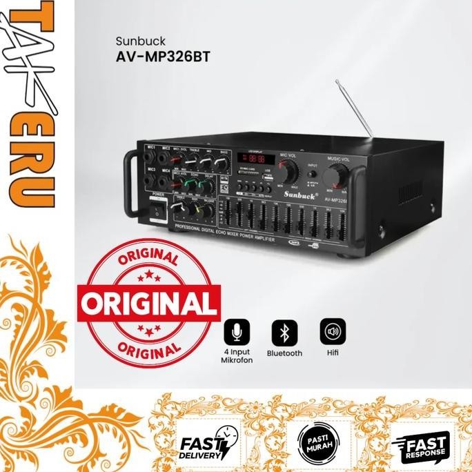 Sunbuck Bluetooth EQ Amplifier Karaoke FM 2000W