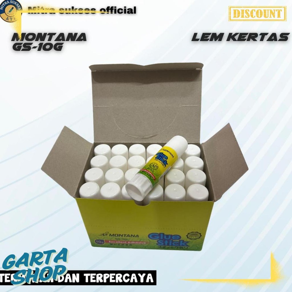

Glue Stick Montana 10G 1Pack (24 Pcs) Original Terlaris! Produk Ini Banyak Dicari