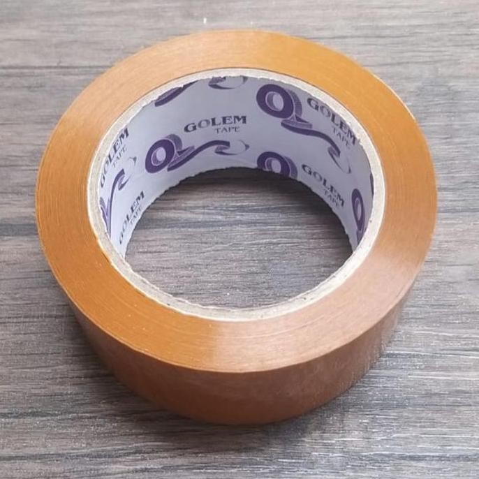 

MURAH 1 SLOP/ 6 pcs Lakban Coklat GOLEM TAPE 48mm 90 yard FULL meter