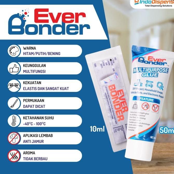 

HOT SALE EverBonder Lem Taiwan Super Kuat Multifungsi Besi Kayu Kaca 50ml